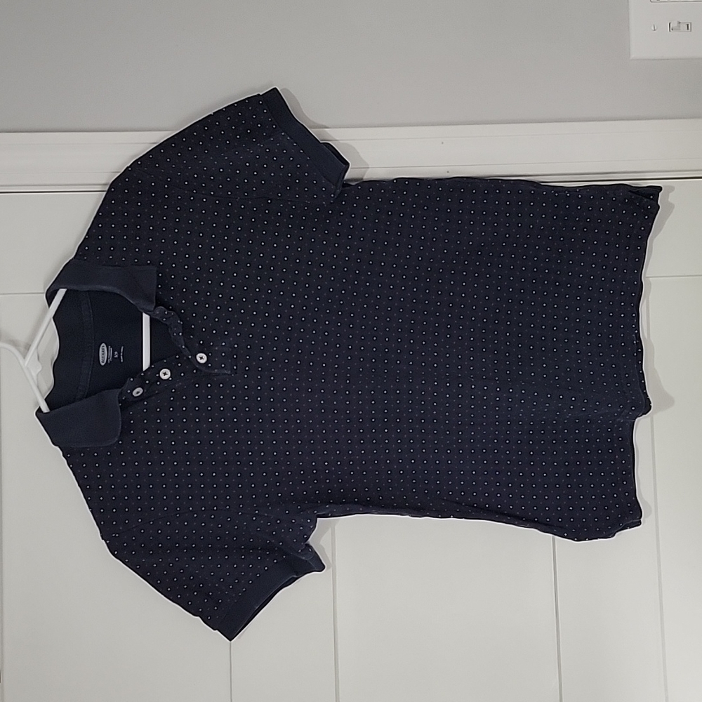 Old Navy Polka Dot Polo Shirt, Size S